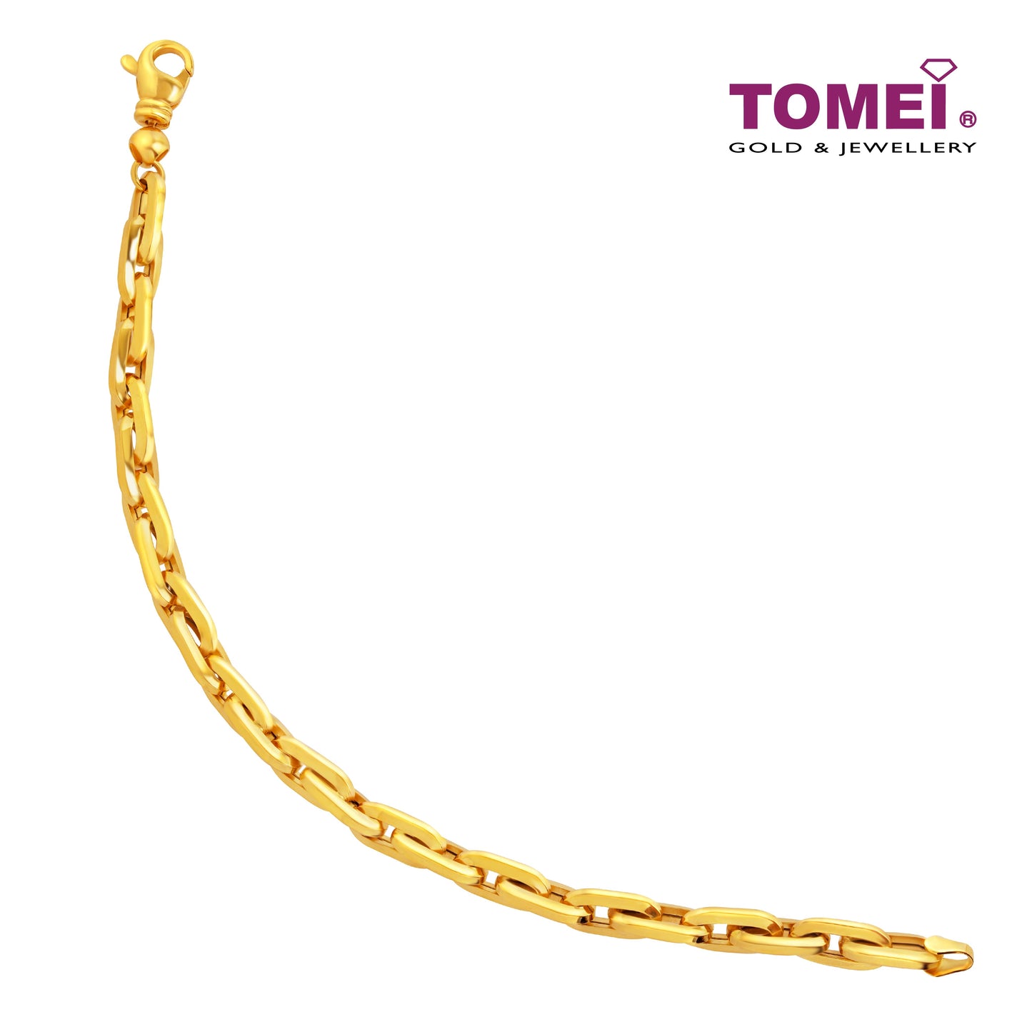 TOMEI Lusso Italia Link Chain Bracelet, Yellow Gold 916