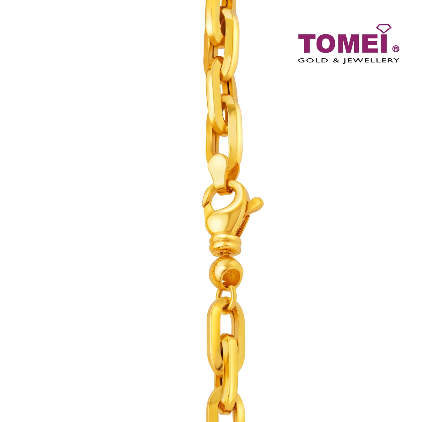 TOMEI Lusso Italia Link Chain Bracelet, Yellow Gold 916