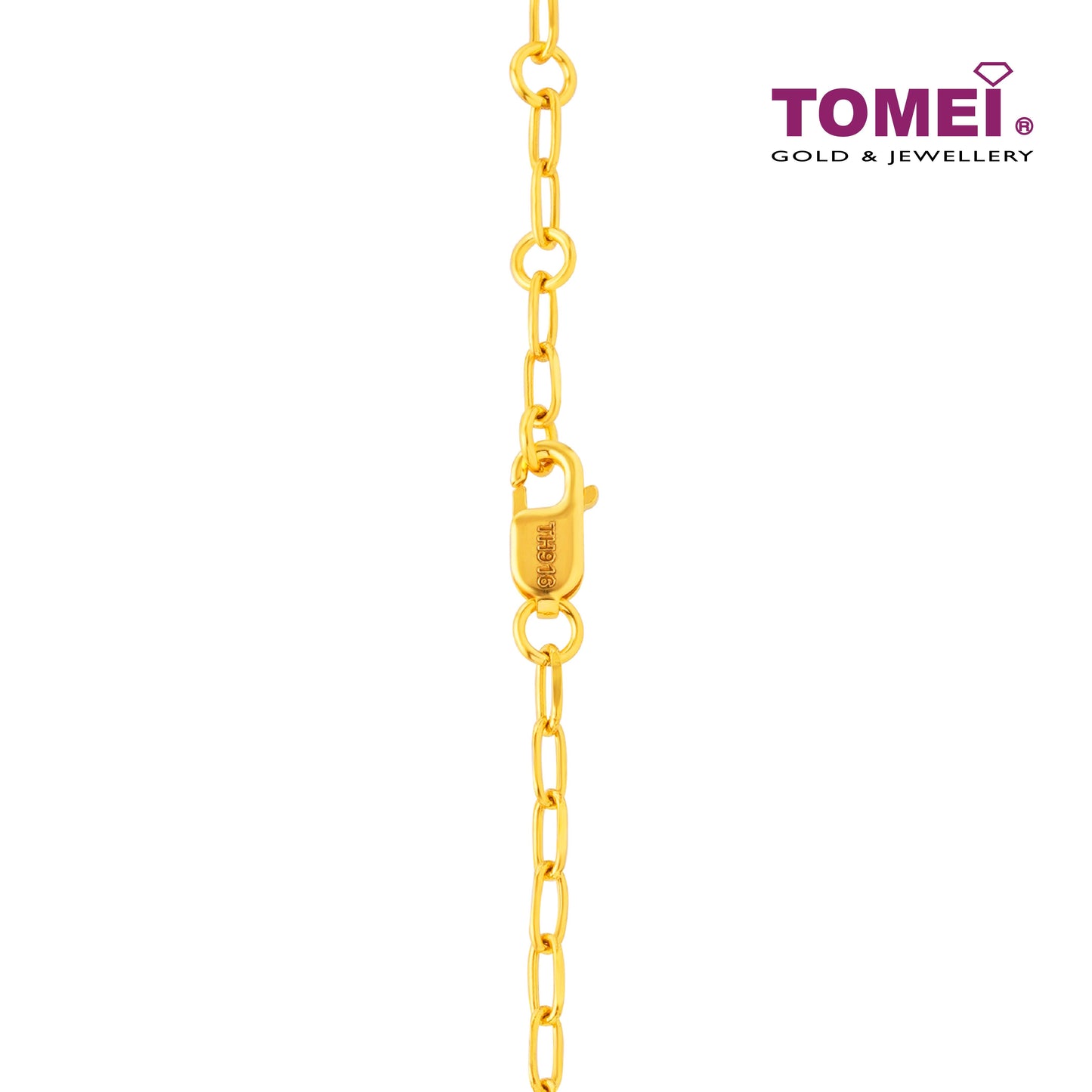 TOMEI Pin Bell Bracelet, Yellow Gold 916