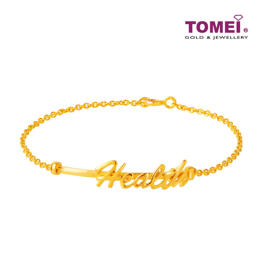 TOMEI Wishing You Good Health Bracelet, Yellow Gold 916