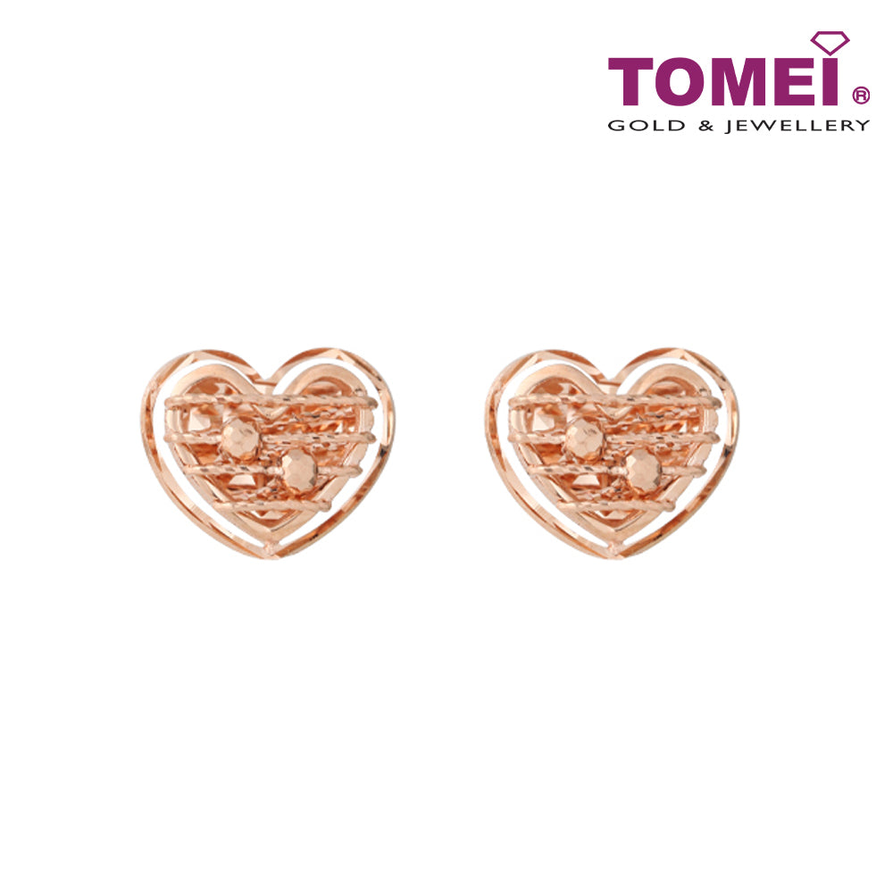 TOMEI Rouge Collection, Endless Love Earrings I Rose Gold 750 (18K)