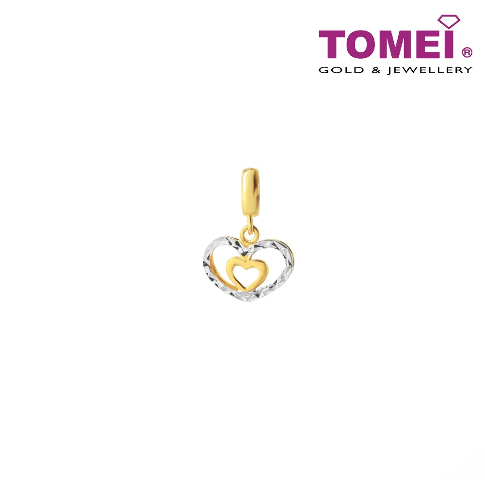 TOMEI Doubly Loving Vibes Charm, Yellow Gold 916