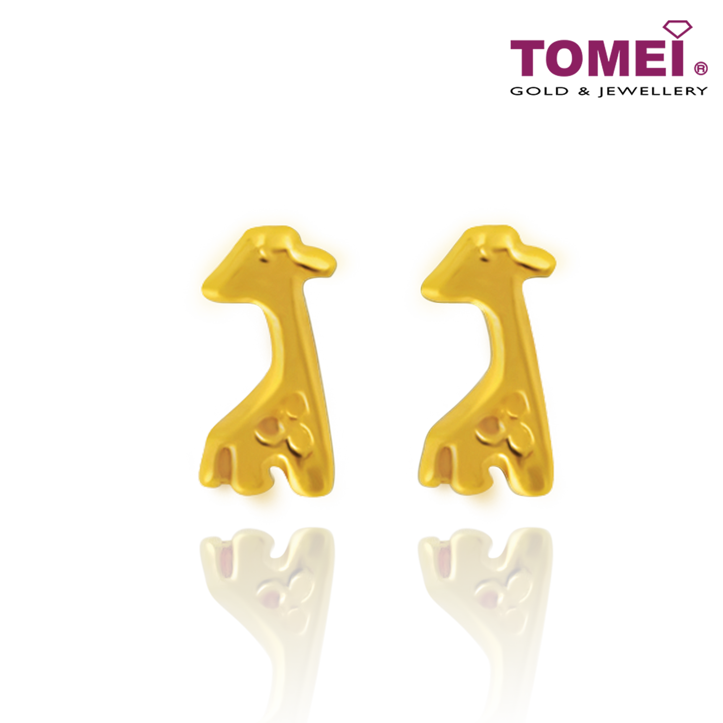 Giraffe Earrings | Tomei Yellow Gold 916 (22K) (EE2818-1C)