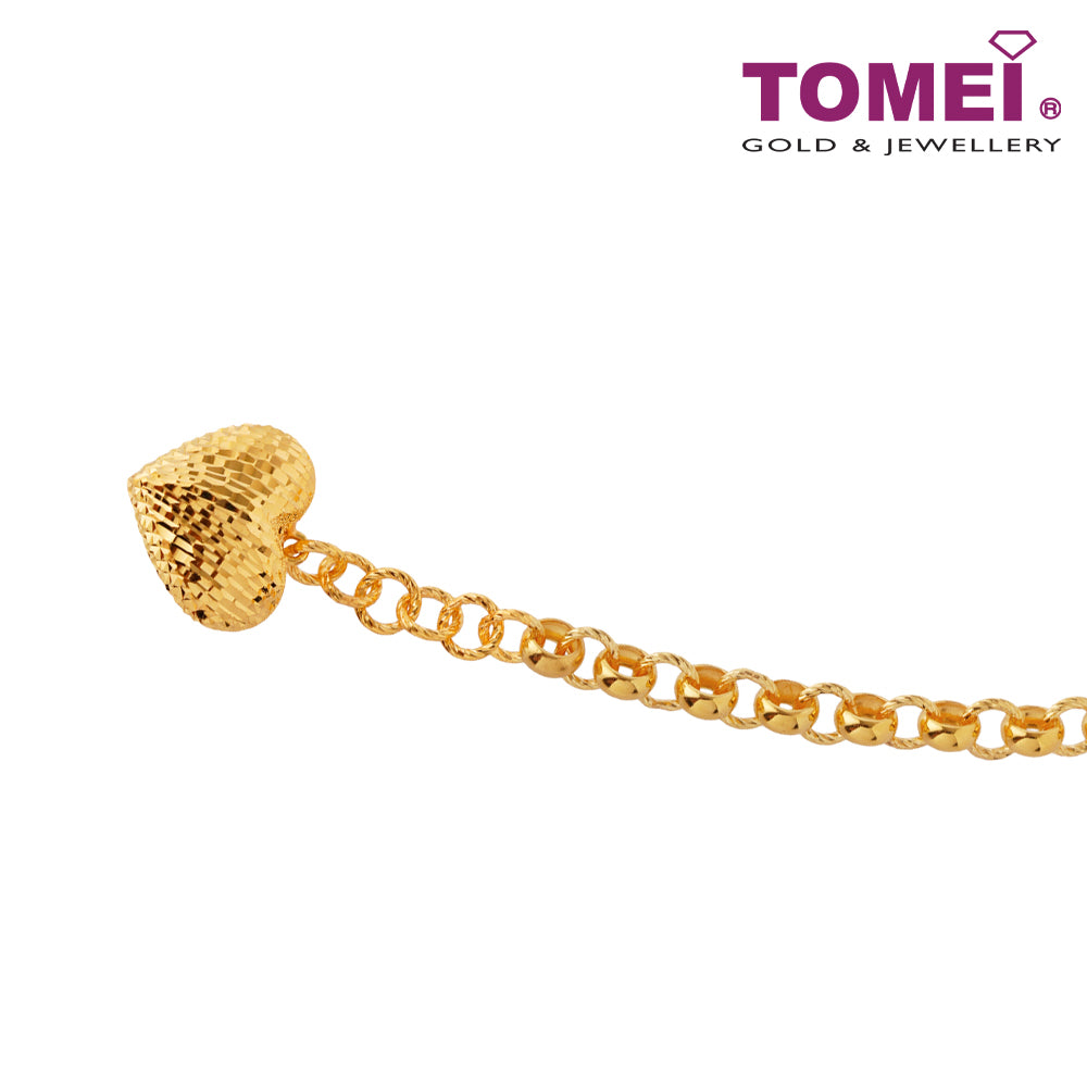 TOMEI Big Love Bead Bracelet, Yellow Gold 916 (BB2947-B-1C)