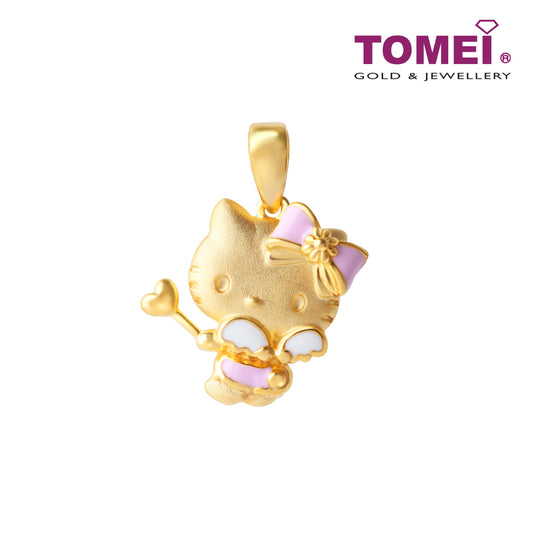 TOMEI X Hello Kitty Fairy Stick Pendant, Yellow Gold 916