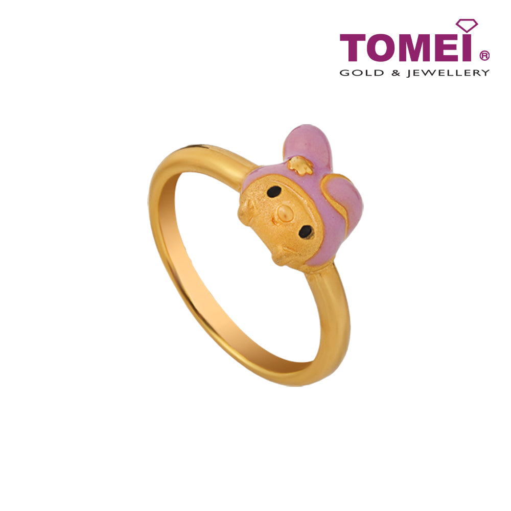 TOMEI X My Melody Flower Ring, Yellow Gold 916