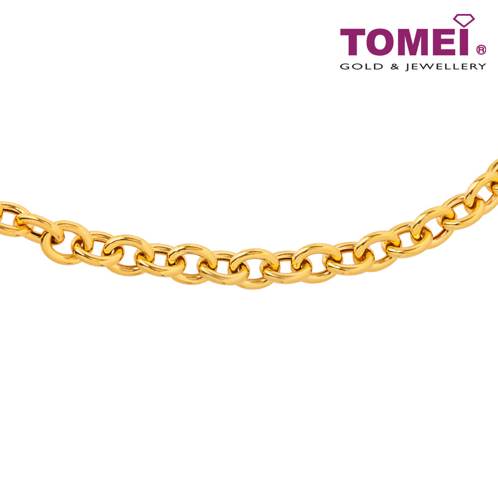 TOMEI Link Chain Bracelet , Yellow Gold 916 (BB2630-1C) (11.16g)