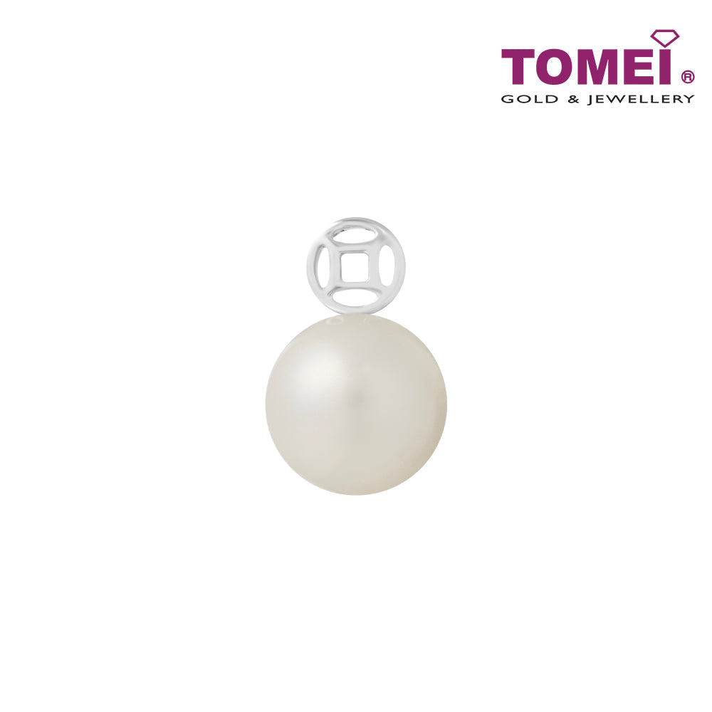 TOMEI [Online Exclusive] Vintage Coin Pendant, White Gold 375