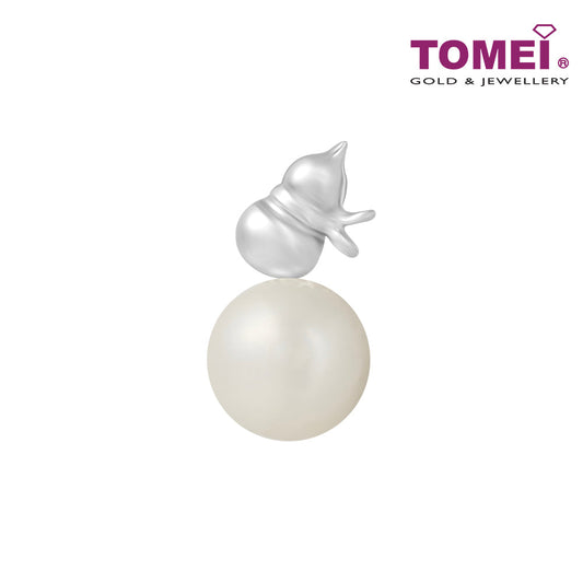 TOMEI [Online Exclusive] Wishful Gourd Pendant, White Gold 375