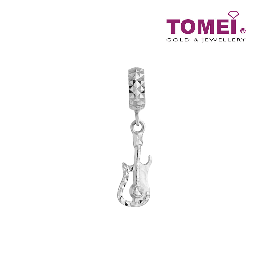 TOMEI Musical Instrument Charm, White Gold 585