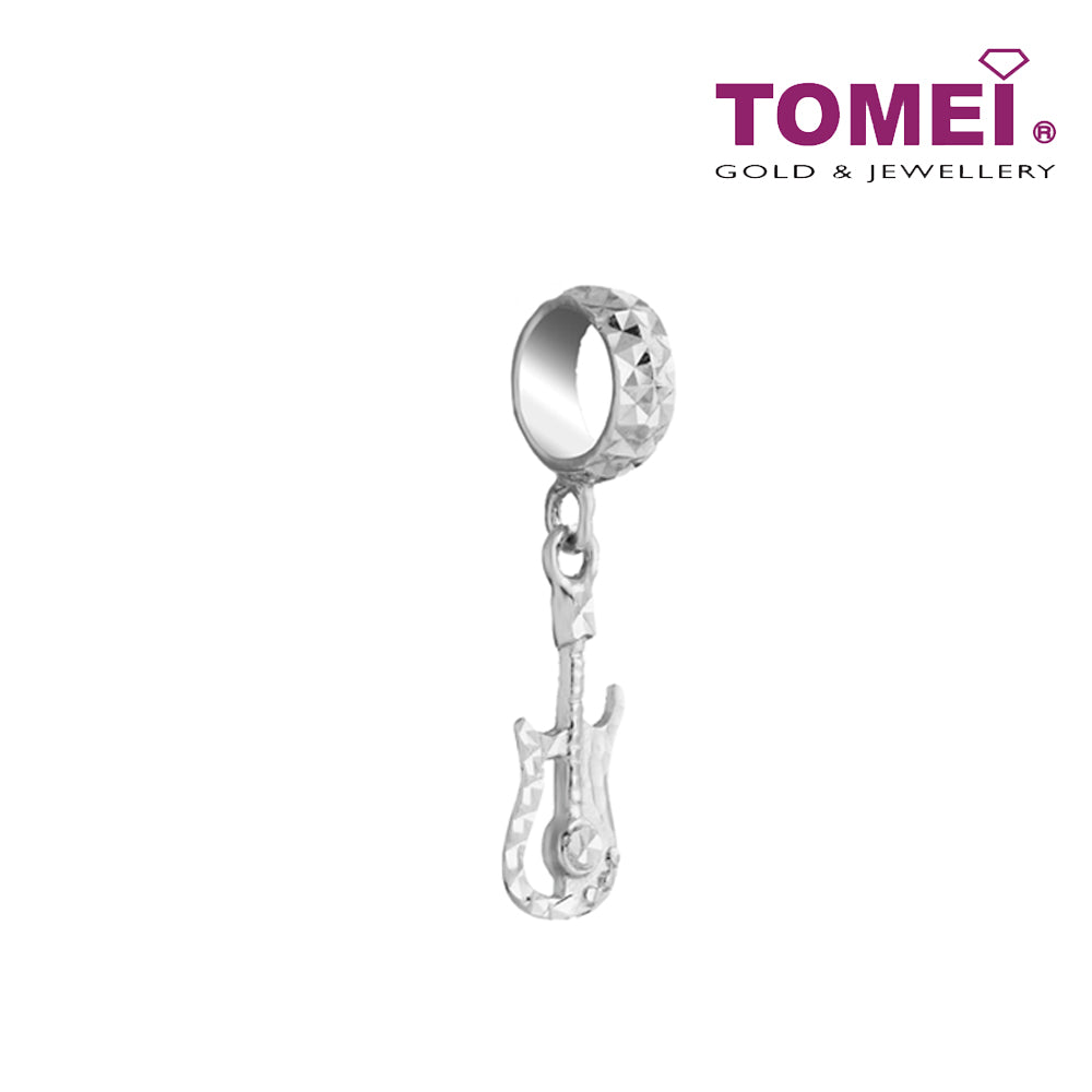 TOMEI Musical Instrument Charm, White Gold 585