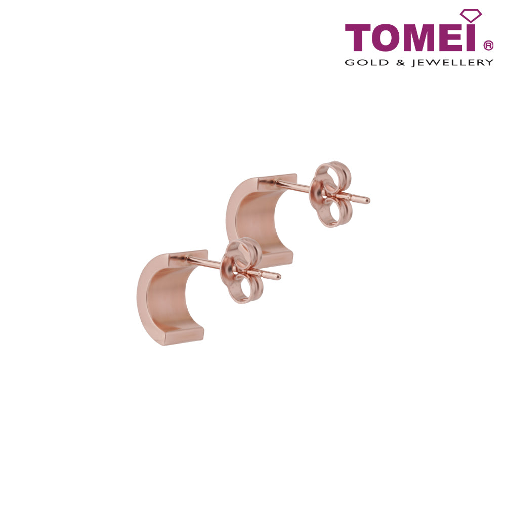 TOMEI Rouge Collection Nacre Enchanting Earrings, Rose Gold 750
