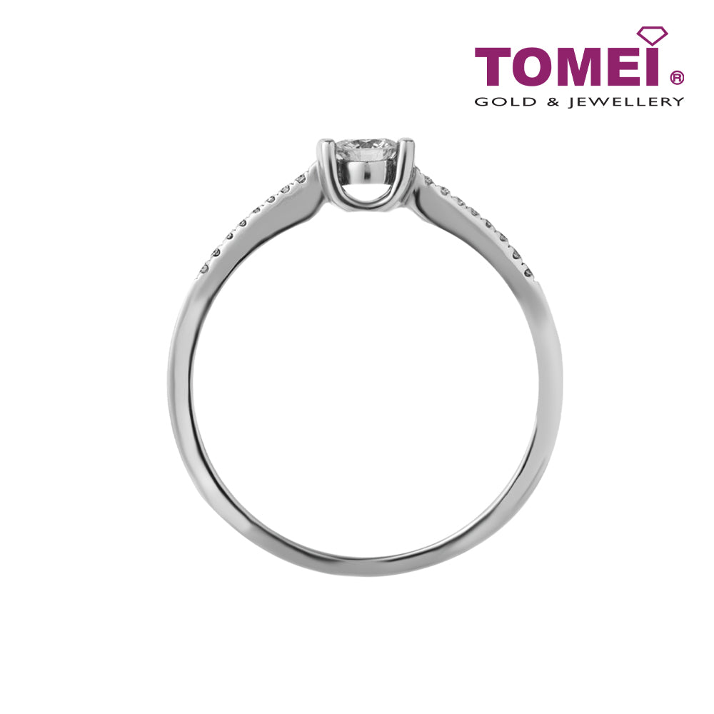 TOMEI Dazzle Factor Diamond Ring, White Gold 375 (R3600)