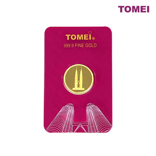 [Tomei Exclusive]KLCC Twin Towers Wafer | Fine Gold 9999 (TW-5G)