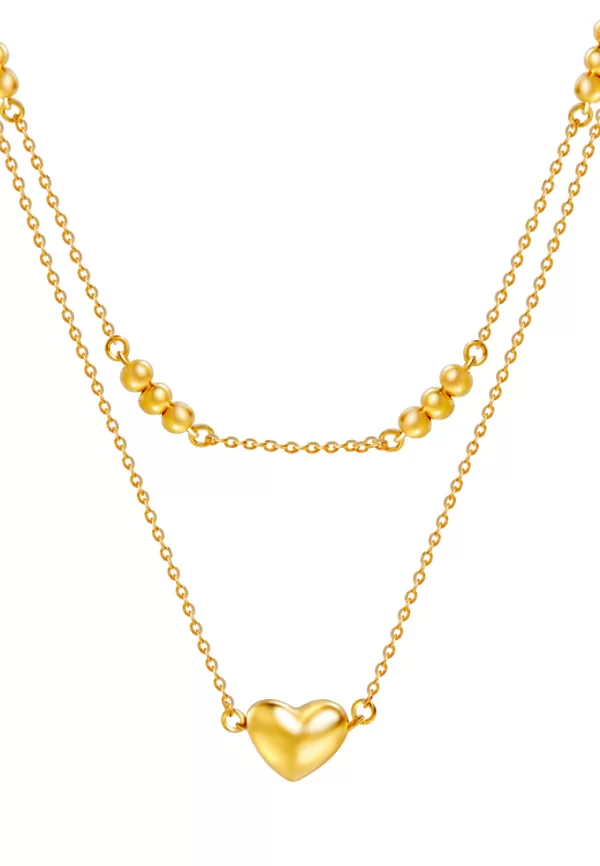 202410090752507d9dfcb5510b7f26a36ec8d3dc369115 TOMEI Love Beads Double Strand Necklace, Yellow Gold 916