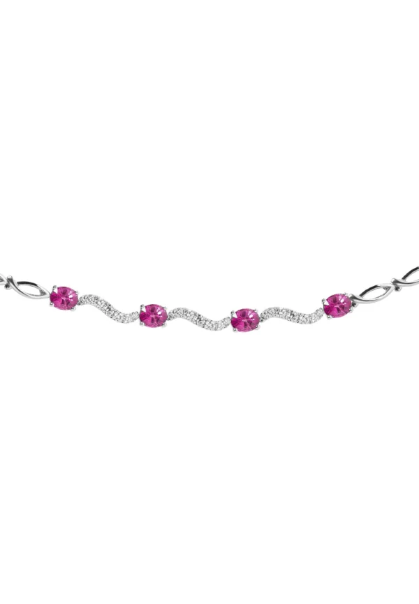 20241108074858a0e0dc273a41ac91672ba4277f77545c TOMEI Vibrant Ruby Bracelet, White Gold 750