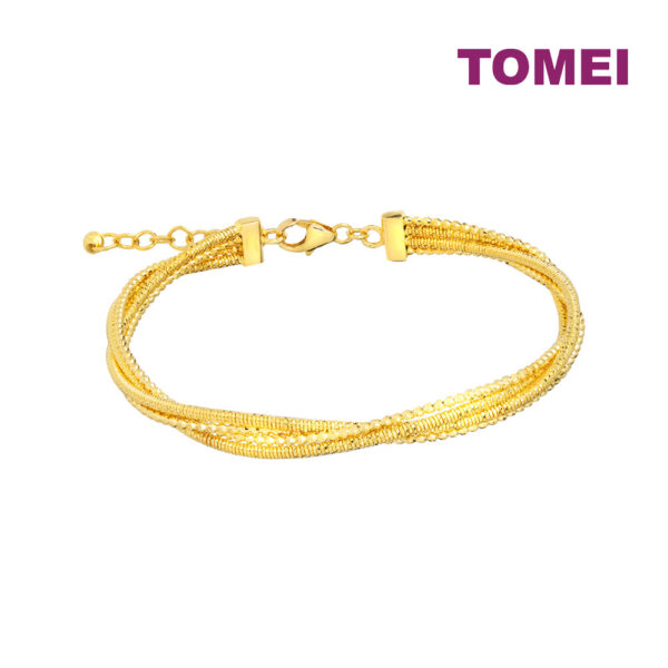 1000px_24July_0060_IL-B4325-2-1C TOMEI Lusso Italia Triple Strands Twisted Bangle, Yellow Gold 916