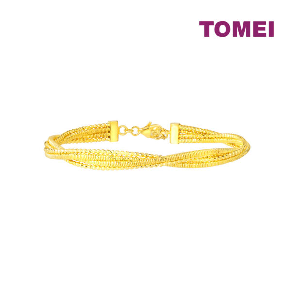 1000px_24July_0062_IL-B4325-2-1C TOMEI Lusso Italia Triple Strands Twisted Bangle, Yellow Gold 916
