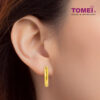 TOMEI Lusso Italia Semi-Hoop Earrings, Yellow Gold 916
