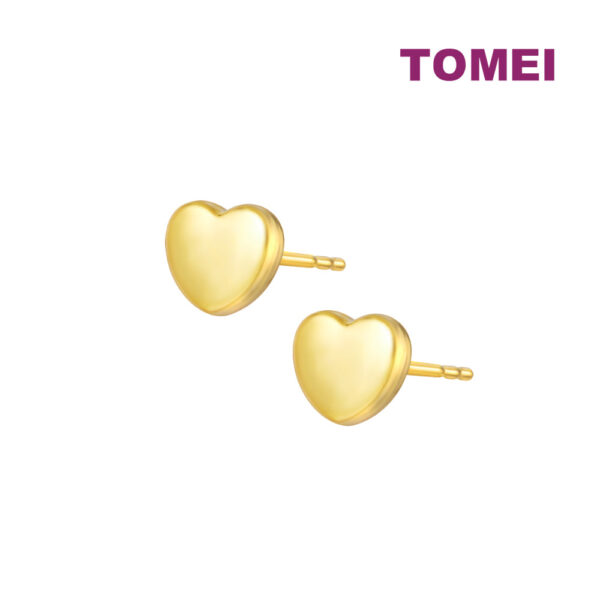 1000x1000_18July_0054_X4NSE8122-1C TOMEI Lusso Italia Mini Love Earrings, Yellow Gold 916