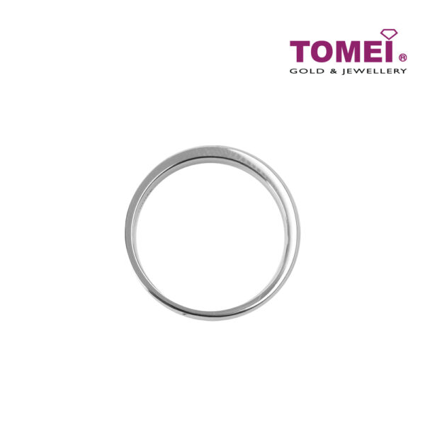 TOMEI EB Evermore Couple Rings I White+Rose Gold 750
