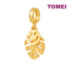 TOMEI Chomel Collection Happiness Leaf Charm, Yellow Gold 916