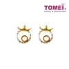 1000x1000px_0014_9Q0264795_3 TOMEI Crown Round Earrings, Yellow Gold 916