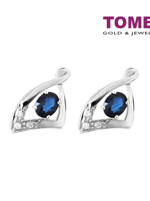1000x1000px_SQ0001013_1 TOMEI Marilee Earrings, Sapphire Diamond White Gold 750 (E306)