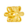 TOMEI Chomel Collection Flower Charm, Yellow Gold 916