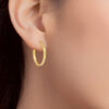 TOMEI Lusso Italia Loop Earrings, Yellow Gold 916