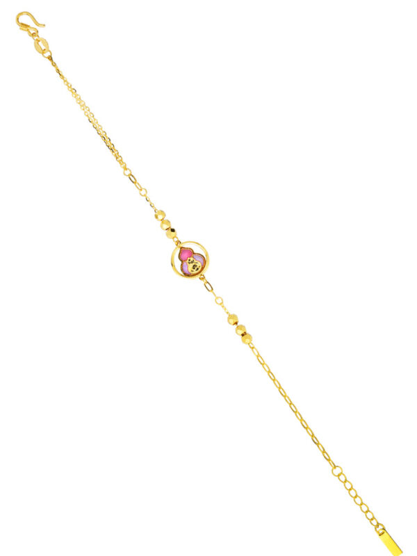 1100x762px_14Oct_0011_YHM-4-9-71954 TOMEI Antique Gold Series Gourd Bracelet, Yellow Gold 999