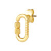 TOMEI Lusso Italia Long Loop Earrings With Beads, Yellow Gold 916