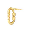 TOMEI Lusso Italia Long Loop Earrings With Beads, Yellow Gold 916