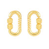 TOMEI Lusso Italia Long Loop Earrings With Beads, Yellow Gold 916