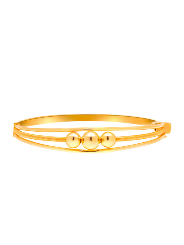 1100x762px_20Feb_0056_XXTB3197-1C TOMEI Lusso Italia Triple Balls Bangle, Yellow Gold 916