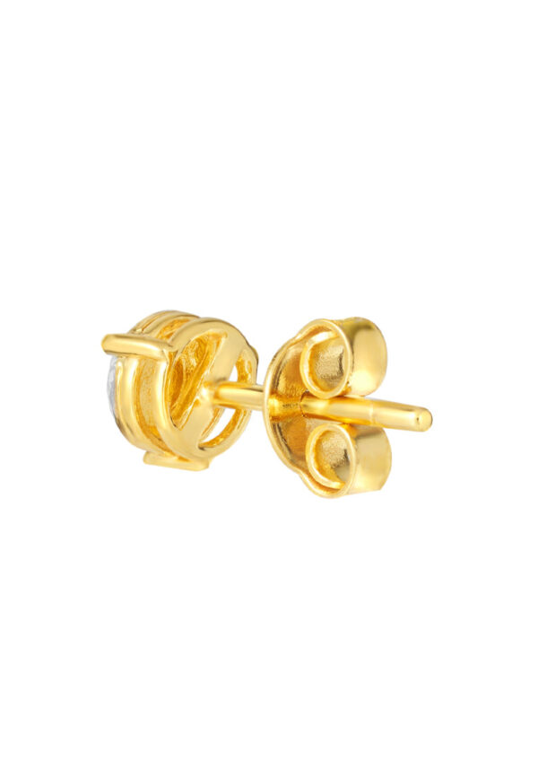 1100x762px_24July_0014_DC-YG1332E-2C TOMEI Diamond Cut Collection Solitaire Earrings, Yellow Gold 916