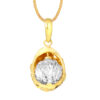 1100x762px_24July_0050_PP2191-2C TOMEI Bead In Cradle Pendant, Yellow Gold 916