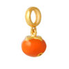 TOMEI Chomel Collection Persimmon Charm, Yellow Gold 916