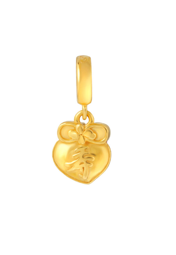 TOMEI Chomel Collection Peach Charm, Yellow Gold 916
