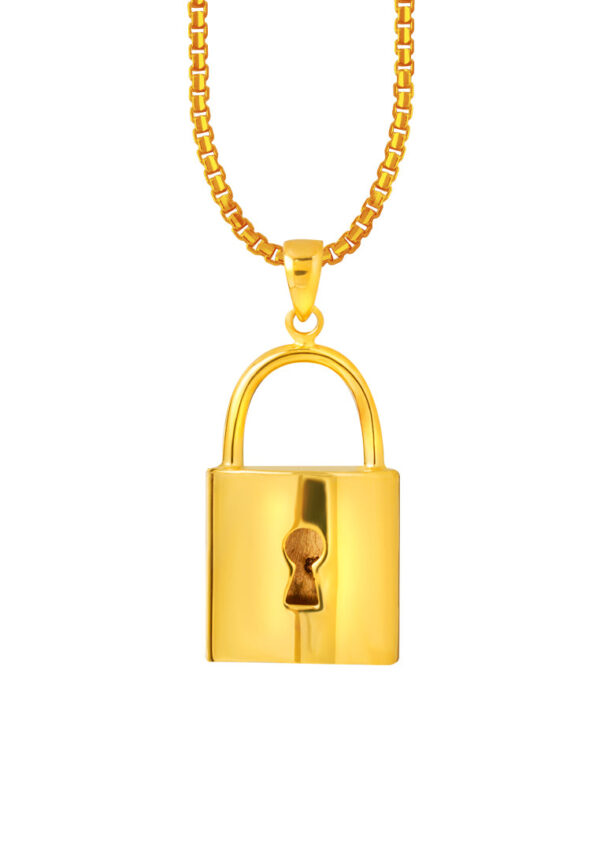 1100x762px_29May_0027_X3TP1663-III-1C TOMEI Lusso Italia Padlock Pendant, Yellow Gold 916