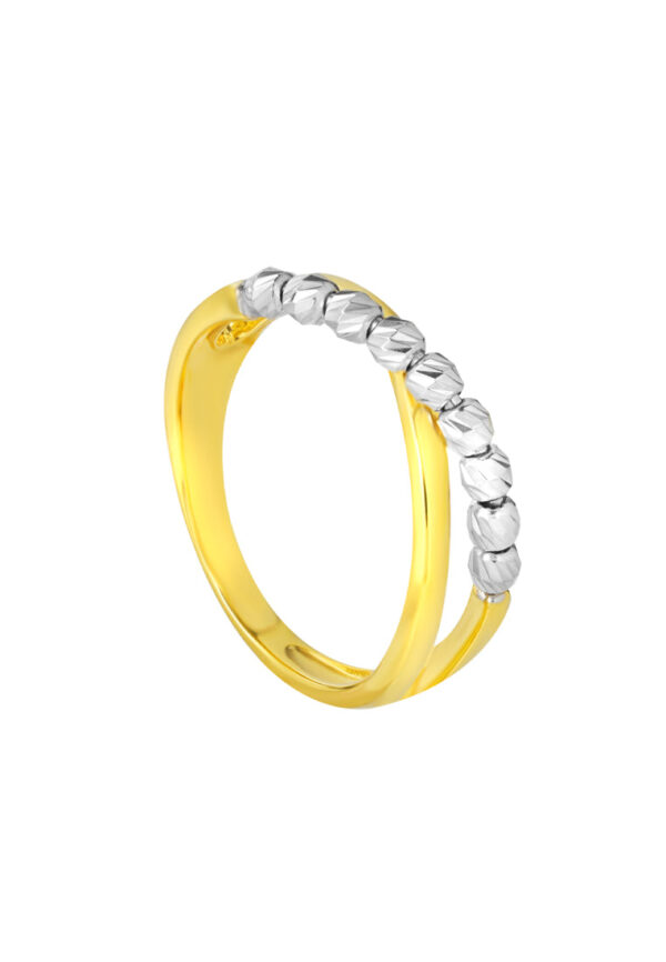1100x762px_7Aug_0000_9O-YG0896R-2C TOMEI Criss-Cross White Beads Ring, Yellow Gold 916