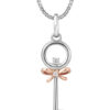 1100x762px_9FebWG_0030_9D0089000 TOMEI Key Pendant Set, White+Rose Gold 585