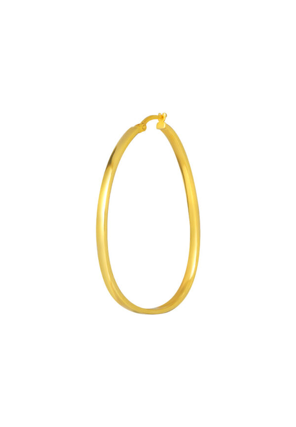 1100x762px_9July_0023_XXTE14449-SL-1C TOMEI Lusso Italia Modern Loop Earrings, Yellow Gold 916