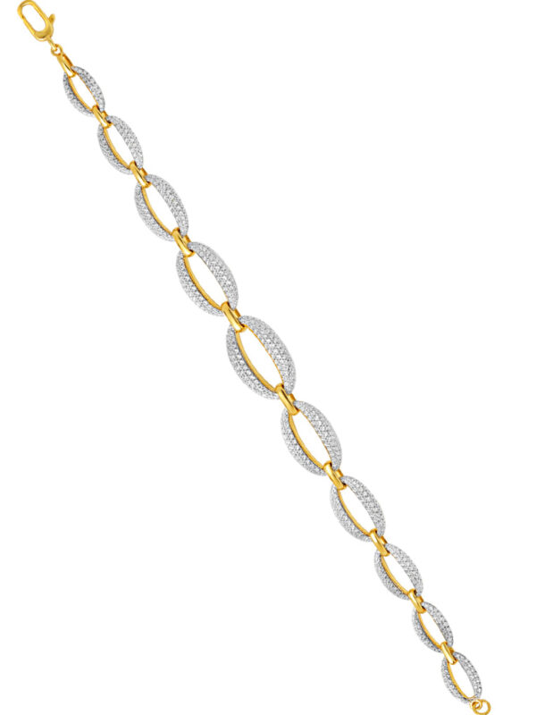 1100x762px_Raya_0026_DC-YG1554B-2C TOMEI Diamond Cut Collection Refined Oval Bracelet, Yellow Gold 916