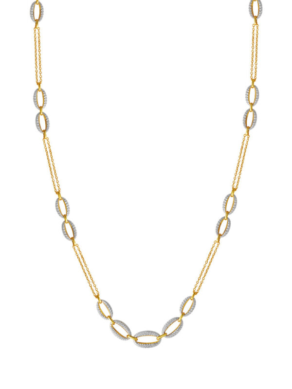 1100x762px_Raya_0028_AY0078811 TOMEI Diamond Cut Collection Refined Oval Necklace, Yellow Gold 916