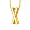 1100x762px_Raya_0046_AS-YG1258P-1C TOMEI Anastasia X-Cross Pendant, Yellow Gold 916
