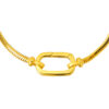 TOMEI Chomel Oval Bracelet, Yellow Gold 916