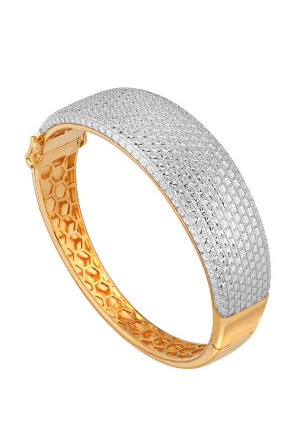 1Sony_28371copy TOMEI Diamond Cut Collection Fancy Bold Bangle, Yellow Gold 916