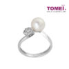 1Tomei_1000px__0002s_0000_P60000162_3 TOMEI Lustrous Flamboyance of the Seas Ring, Diamond Pearl White Gold 375 (R2020)