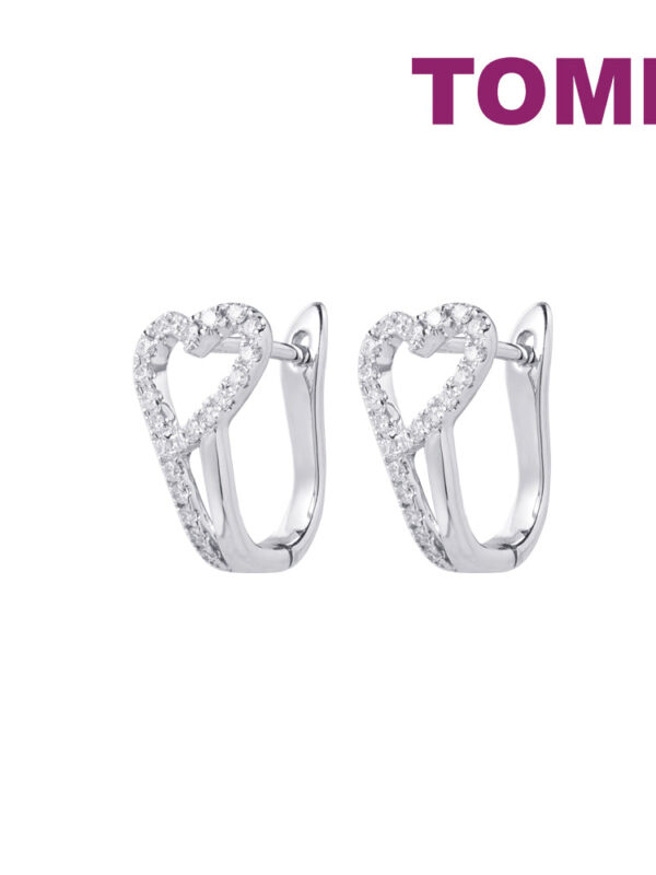 1Untitled-1_0022_Brightness_Contrast1copy5 TOMEI Heart Loop Earrings, White Gold 585